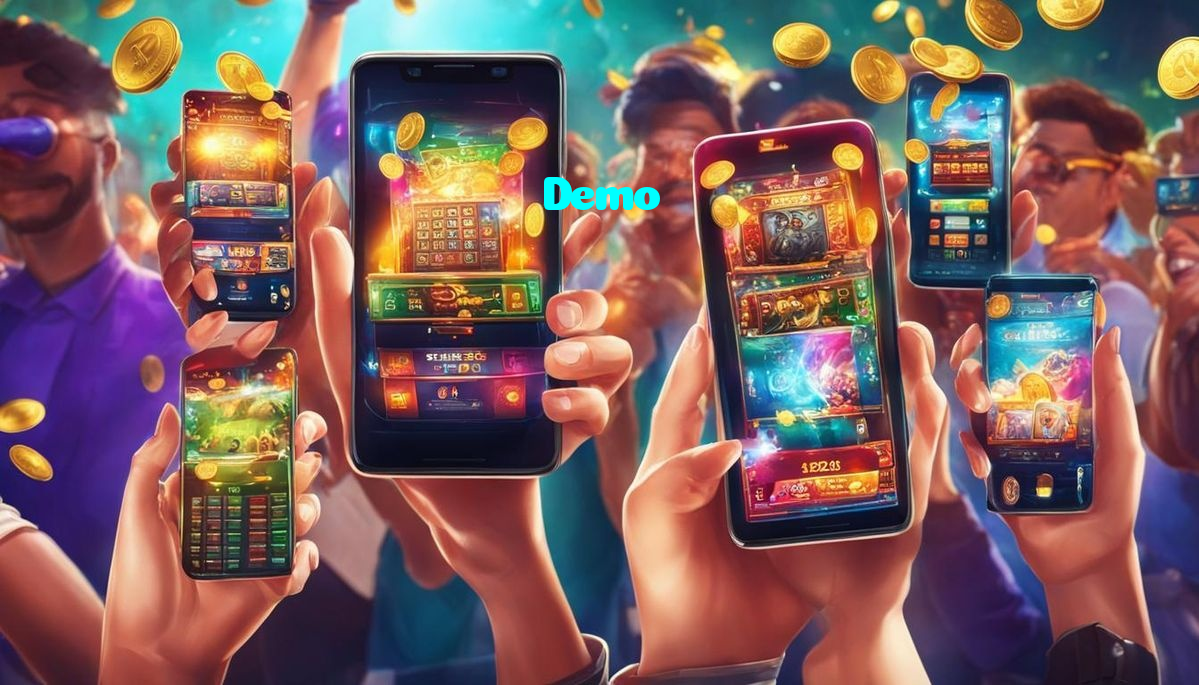 Demo casino presented on mobile device in Pakistan with slots and live games